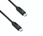 Preview: Câble USB 3.2 type C vers C mâle, jusqu'à 20 GBit/s et 100W (20V/5A) de charge, noir, 0,50m, DINIC Box (carton)