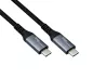 Preview: USB 3.2 HQ Kabel Typ C-C Stecker, schwarz, 0,50m, unterstützt 100W (20V/5A) Aufladung, 20 GBit/s, Polybag