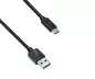 Preview: USB 3.1 Kabel Typ C - 3.0 A Stecker, 5Gbps,2A charging, schwarz, 3,00m, Polybag