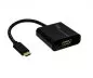Preview: Adaptateur USB type C mâle vers HDMI femelle, 4K*2K@60Hz, HDR, noir, polybag