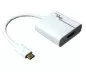 Preview: Adapter USB Typ C Stecker auf HDMI Buchse, 4K*2K@60Hz, HDR, weiß, DINIC Polybag