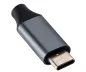 Preview: Adapter USB C-stekker/RJ45 Gbit LAN-aansluiting, 0,2 m, 10/100/1000 Mbps met autodetectie, space grijs, DINIC Box