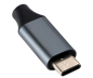 Preview: Adapter USB C-stik/RJ45 Gbit LAN-stik, 0,2 m, 10/100/1000 Mbps med automatisk detektering, space grey, DINIC polybag