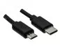 Preview: USB 3.1 cable type-C plug to micro B plug, black, 0.50m, DINIC polybag