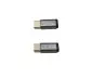 Preview: Adaptateur, USB C mâle vers Micro USB femelle Alu, gris espace