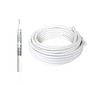 Coaxial TV / SAT laying cable, 120dB, class A++, 4-fold shielded, on roll, length 25,00m