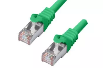 HQ Cat.6 patch cable PiMF/S-FTP, 1m LSZH, CU, AWG27, πράσινο