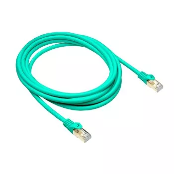 Premium Cat.7 Patchkabel, LSZH, 2x RJ45 Stecker, Kupfer, grün, 0,30m