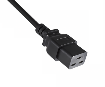 Power cable KS C 8305 to C19, 1.5mm², KC, 1.8m KS C 8305 (YP-22K) - C19, black