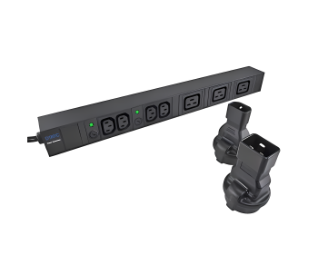 Adaptor de alimentare, adaptor de rețea priză de siguranță CEE 7/3 la fișă IEC C14, adaptor UPS