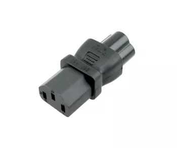 Power adapter, power adapter cold plug C13 to C6 Mickey Mouse