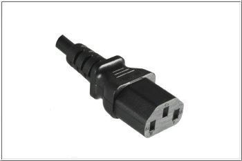 Power cord Europe CEE 7/7 90° to C13