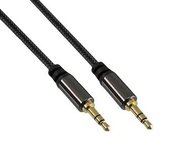 Premium Audiokabel 3,5mm Klinke St. auf St., 0,50m