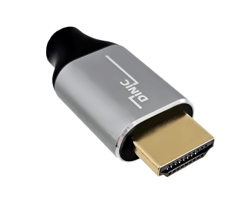 DINIC Câble Premium HDMI 2.1 - 8K@60Hz, 48 Gbps, boîtier aluminium, 3D, HDR, DINIC Polybag, 2m