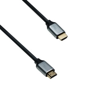 Câble HDMI 2.1, 2x mâle boîtier aluminium, 3m 48Gbps, 4K@120Hz, 8K@60Hz, 3D, HDR, DINIC Polybag