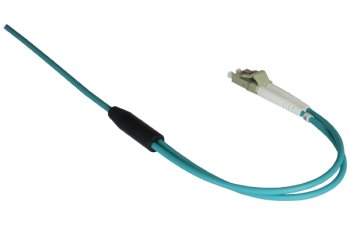 Fiberoptisk armert kabel OM3, 50µ, LC/LC multimode, 20m LC St./St., dupleks, LSZH, gnagerbeskyttelse, turkis
