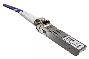 Optický kábel OM4, 50µ, LC / LC konektor multimode, fialový, duplex, LSZH, 15m