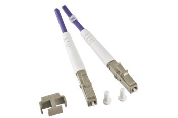 Fiberoptisk kabel OM4, 50µ, LC / LC-stik multimode, eric violet, duplex, LSZH, 2m