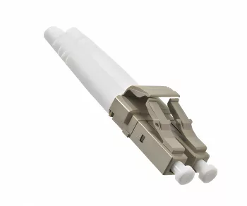 Fiber optic cable OM4, 50µ, LC / LC connector multimode, ericaviolet, duplex, LSZH, 5m