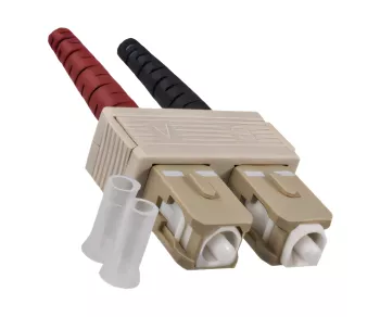 Fiber optic cable OM4, 50µ, SC / SC connector multimode, ericaviolet, duplex, LSZH, 5m