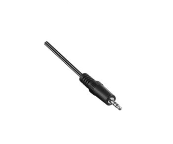 Kabel audio z wtyczką 3,5 mm na 2x wtyczkę RCA, czarny, woreczek foliowy DINIC, długość 1,00 m