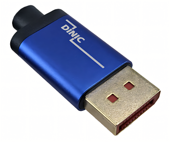 Premium DisplayPort 1.4 HQ cable, 32.4Gbps, 4K@120Hz, 8K@60Hz, 3D, HDR, DINIC box with Euro hole, 1m