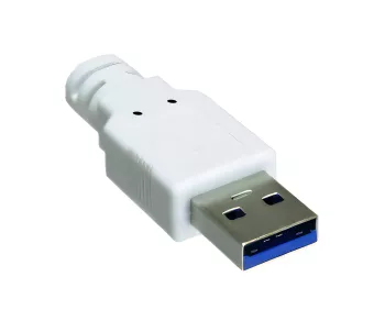 USB Adapter to Gbit LAN for MAC and PC, USB 3.0 (2.0) A male to RJ45 female, white, DINIC Polybag