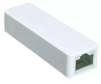 USB Adapter auf Gbit LAN für MAC und PC, USB 3.0 (2.0) A Stecker auf RJ45 Buchse, weiß, DINIC Polybag