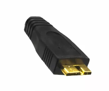 Cavo USB 3.0 da spina A a spina micro B 3.0, contatti placcati oro, nero, 0,50 m, confezione DINIC