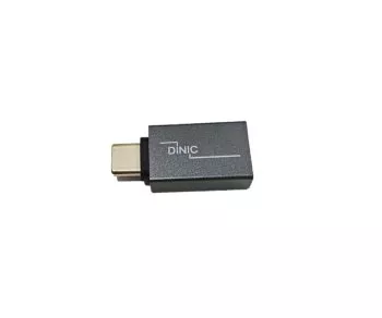 Adaptateur, USB C mâle vers USB A femelle alu, space gris, DINIC Box