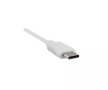 USB Cable Type C male to USB 2.0 Type B male, white, 2,00m