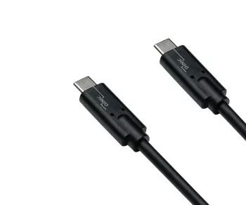 Kábel USB 3.2 typ C na zástrčku C, rýchlosť nabíjania do 20 GBit/s a 100 W (20 V/5 A), 2 m, polybag