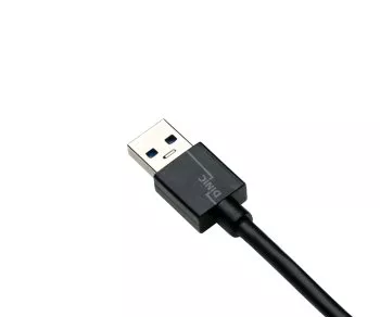 USB 3.1 Kabel Typ C - 3.0 A Stecker, 5Gbps, 3A charging, schwarz, 0,50m, DINIC Box