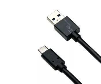 USB 3.1 Kabel Typ C - 3.0 A Stecker, 5Gbps, 3A charging, schwarz, 0,50m, DINIC Box