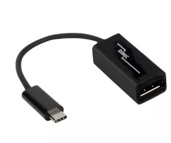Adapter USB 3.1 Type C isane ja DisplayPort emane, 4K*2K@60Hz, must, polükott