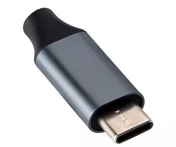 Adattatore spina USB C/presa LAN Gbit RJ45, 0,2 m, 10/100/1000 Mbps con rilevamento automatico, grigio spazio, scatola DINIC
