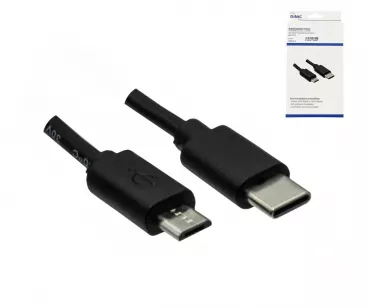 Cavo USB 3.1 tipo C - micro B, nero, scatola, 0,5 m DINIC Box