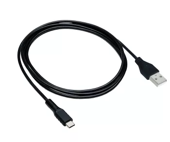 USB type C til A opladningskabel, sort, 1,5 m USB type C til A stik, 5V, 3A, reklamekasse