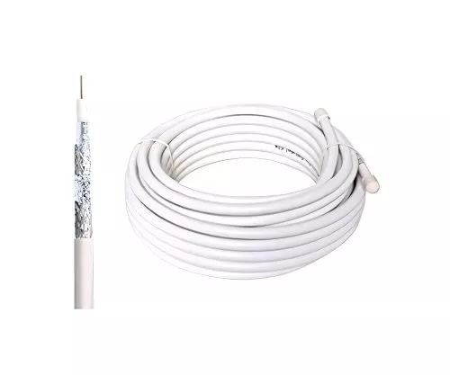 Coaxial TV / SAT laying cable, 120dB, class A++, 4-fold shielded, on roll, length 25,00m