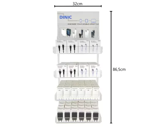 Akrilni zaslon, USB polnilna postaja za pametne telefone/tablete, USBC/A in USBC/C polnilni kabli