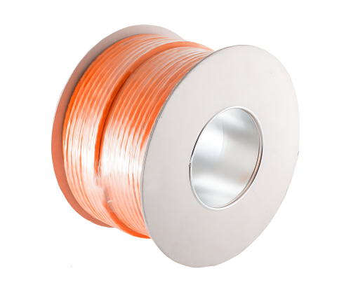 Cat.7 installation cable GHMT certified, S/FTP, PiMF, 10GB, AWG 23, 1000 MHz, orange, LSZH, length 100m