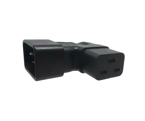 C19 to C20 angled mains adapter, YL-3318L-1 IEC 60320-C19/20 angled sideways, right/left C19 to C20 angled mains adapter, YL-3318L-1 IEC 60320-C19/20 angled sideways, right/left