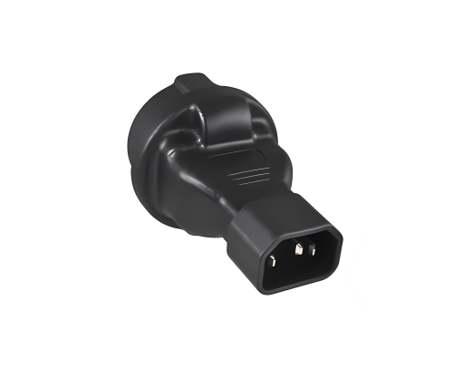 Adaptor de alimentare, adaptor de rețea priză de siguranță CEE 7/3 la fișă IEC C14, adaptor UPS