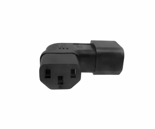 Netzadapter C13 auf C14 gewinkelt, YL-3212L-1 IEC 60320-C13/14 seitwärts gewinkelt, links/rechts