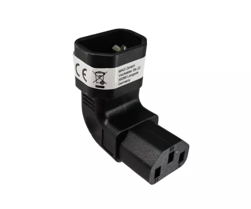 Adaptor de rețea înclinat de la C13 la C14, YL-3212L-3 IEC 60320-C13/14 înclinat orizontal, sus/jos