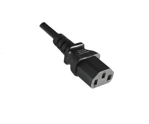 Cold device cable C13 to C14, 1mm², extension, VDE, black, length 3m