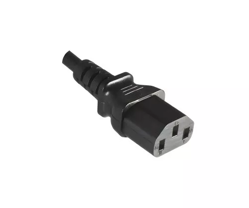 Power cable England UK type G 10A to C13, 0,75mm², Approved: ASTA/SASO/HK and Singapore SM, black, Length 1,00m