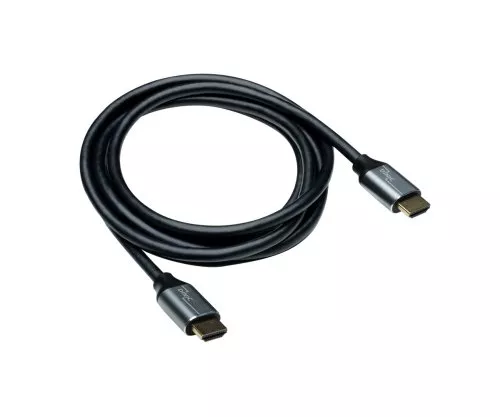 HDMI 2.1 cable, 2x male aluminium housing, 2m 48Gbps, 4K@120Hz, 8K@60Hz, 3D, HDR, DINIC Box