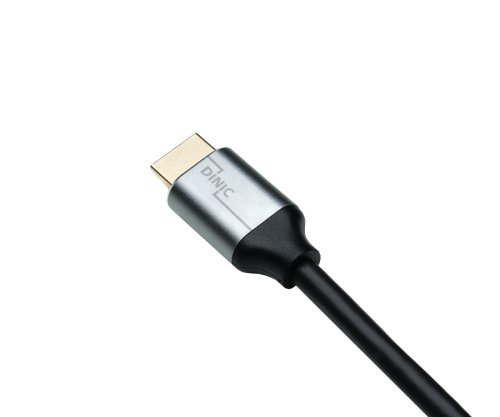 HDMI 2.1 Kabel, 2x Stecker Aluminiumgehäuse, 2m 48Gbps, 4K@120Hz, 8K@60Hz, 3D, HDR, DINIC Polybag