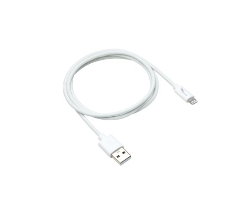 USB A és Lightning kábel 0,5 m, fehér, DINIC Box